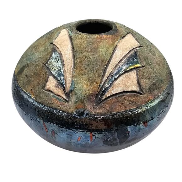 Vintage John Wheeldon British Studio Pottery Lustre Glazed Vessel